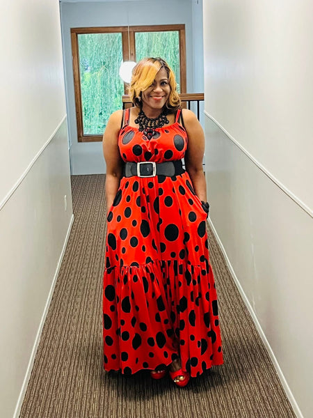 I Spotted You Red Maxi Dress
