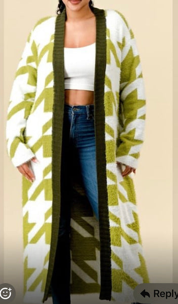 Super Star Olive Cardigan