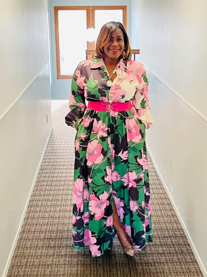Flowers In The Spring Maxi Dress