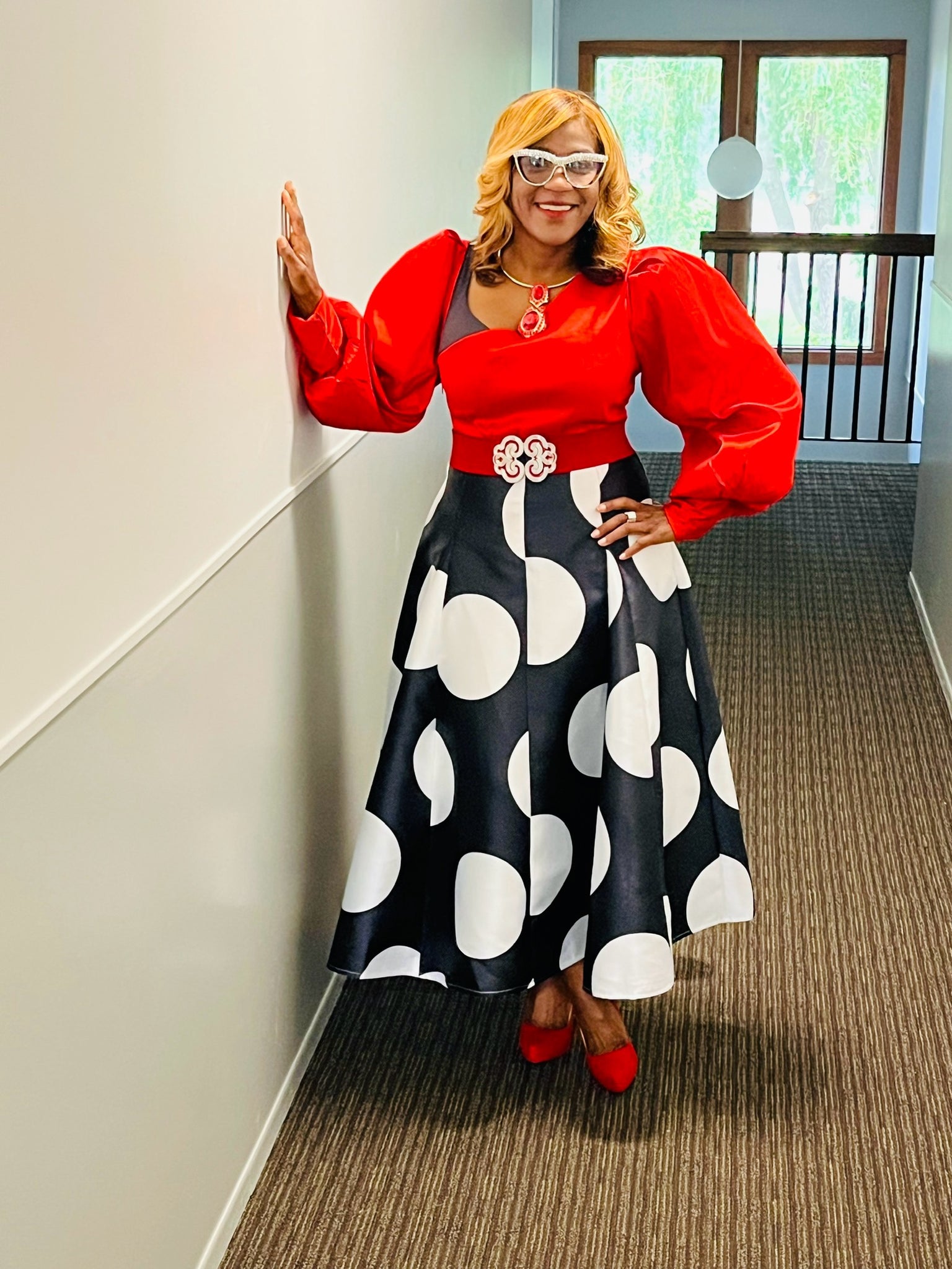 Color Me Red Blouse