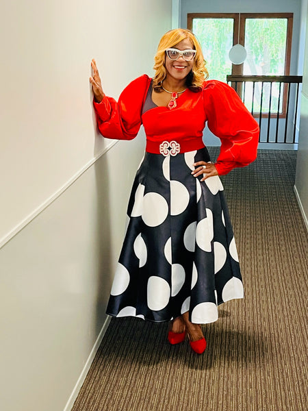 Color Me Red Blouse
