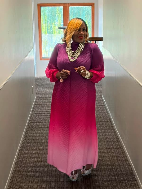 Fuchsia Ombré Dress