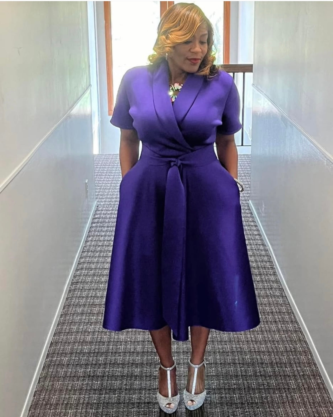 So Classy Purple Dress