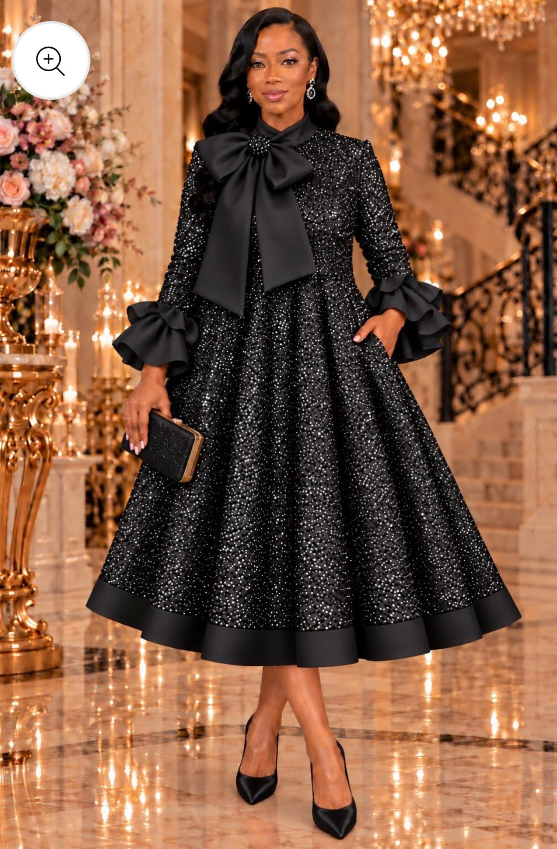 All Glam Black Reg Dress