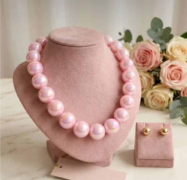 Pink Pearl Necklace