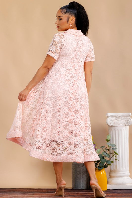 Simply Eloquent Pink Dress
