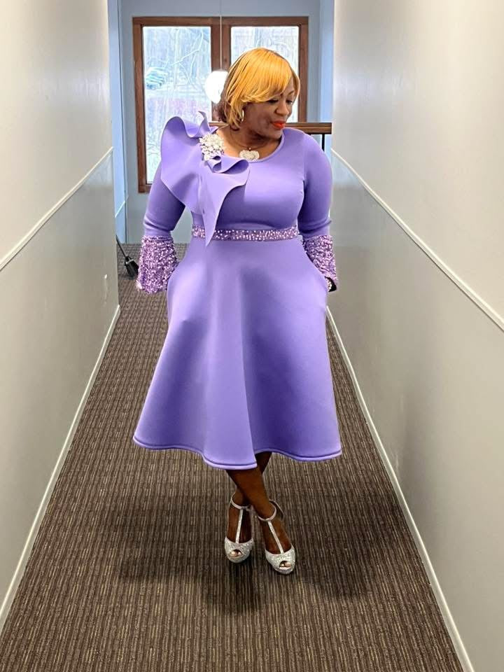 Vibrant Viola Dress
