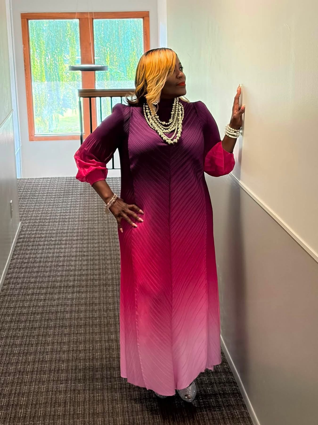 Fuchsia Ombré Dress