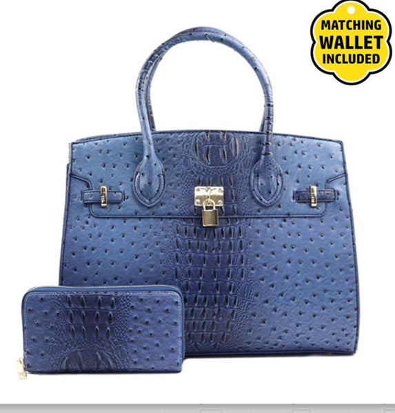 Candice Blue Handbag Set