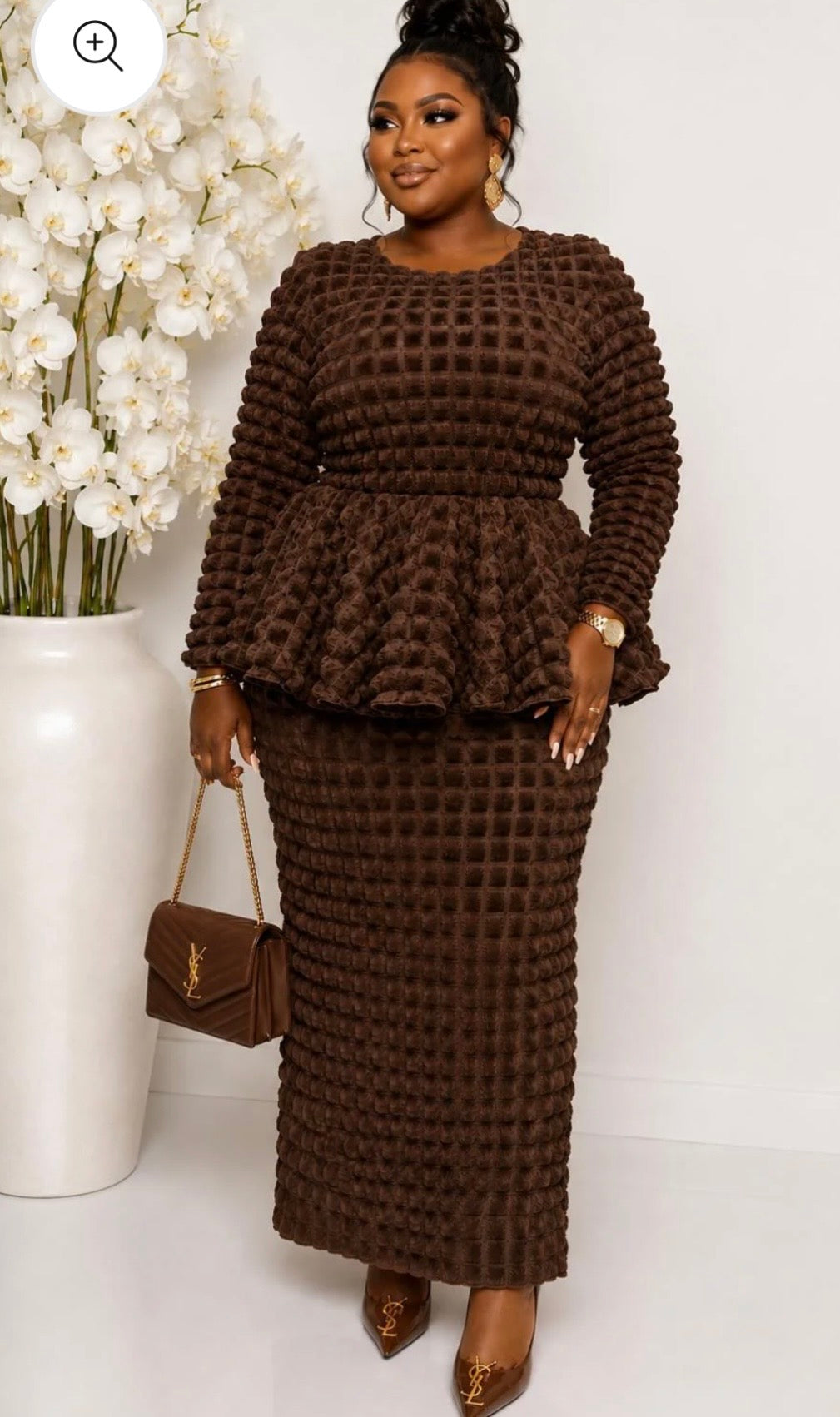 Alana Brown Dress