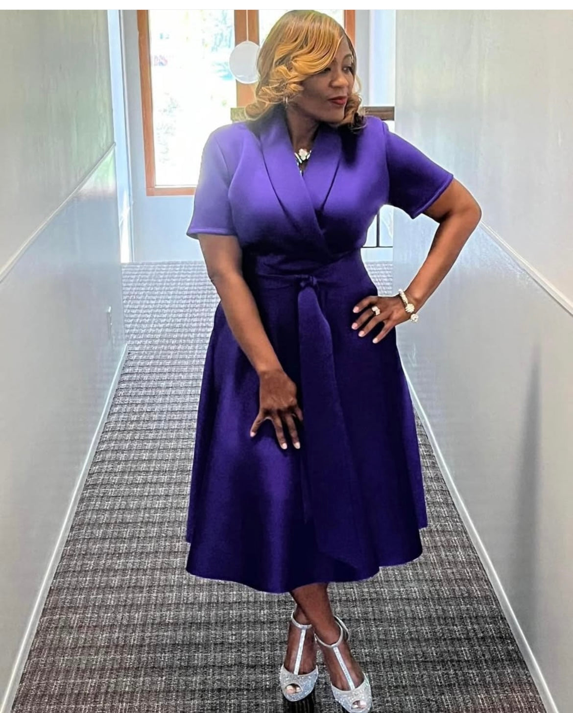 So Classy Purple Dress