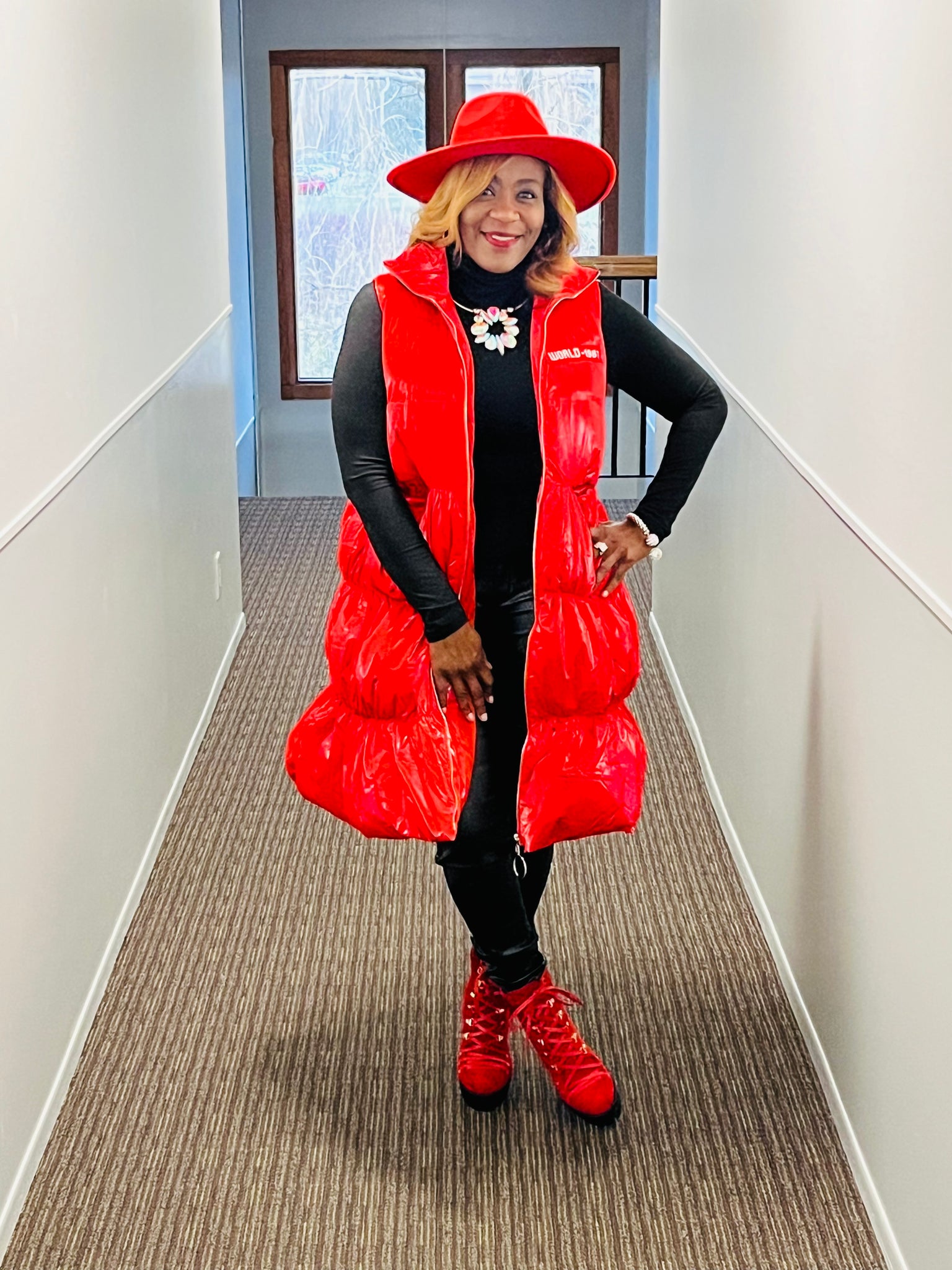 Red Puffer Vest