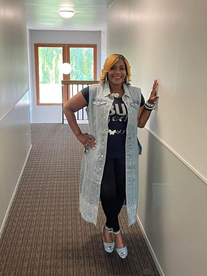 Denim and Bling Vest/ Dress