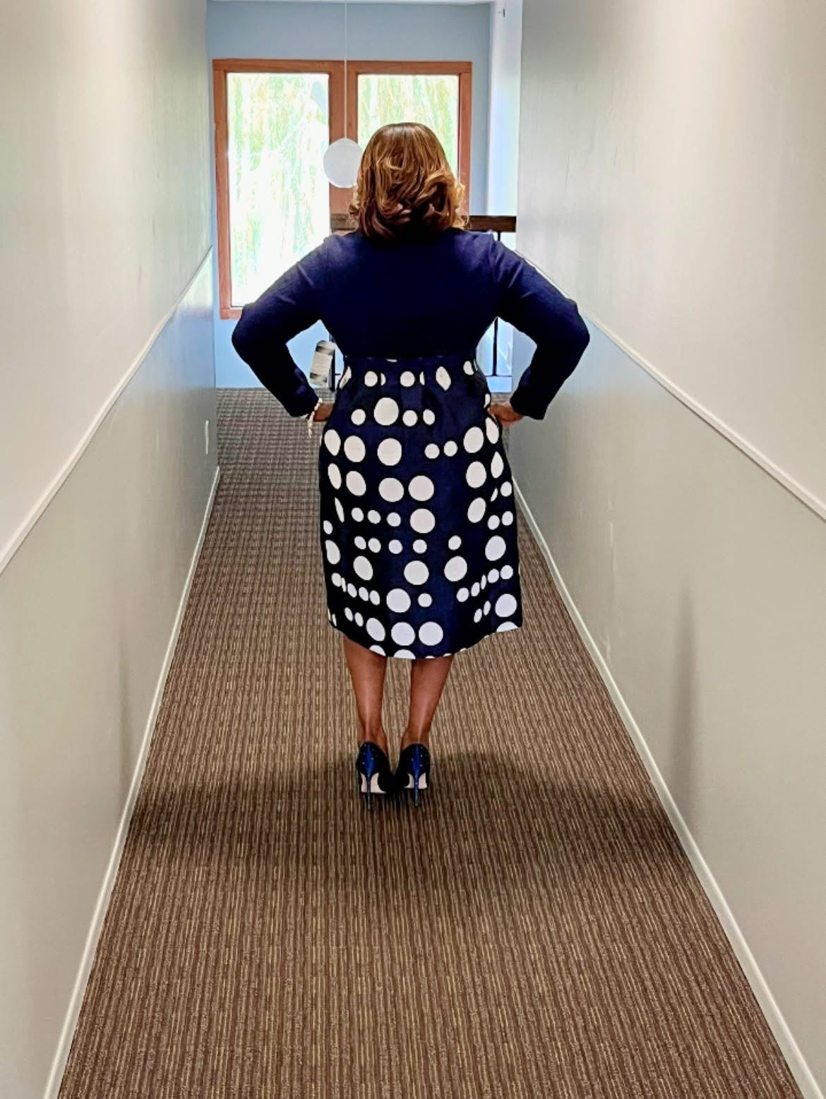 Samuel Dong Navy Dress