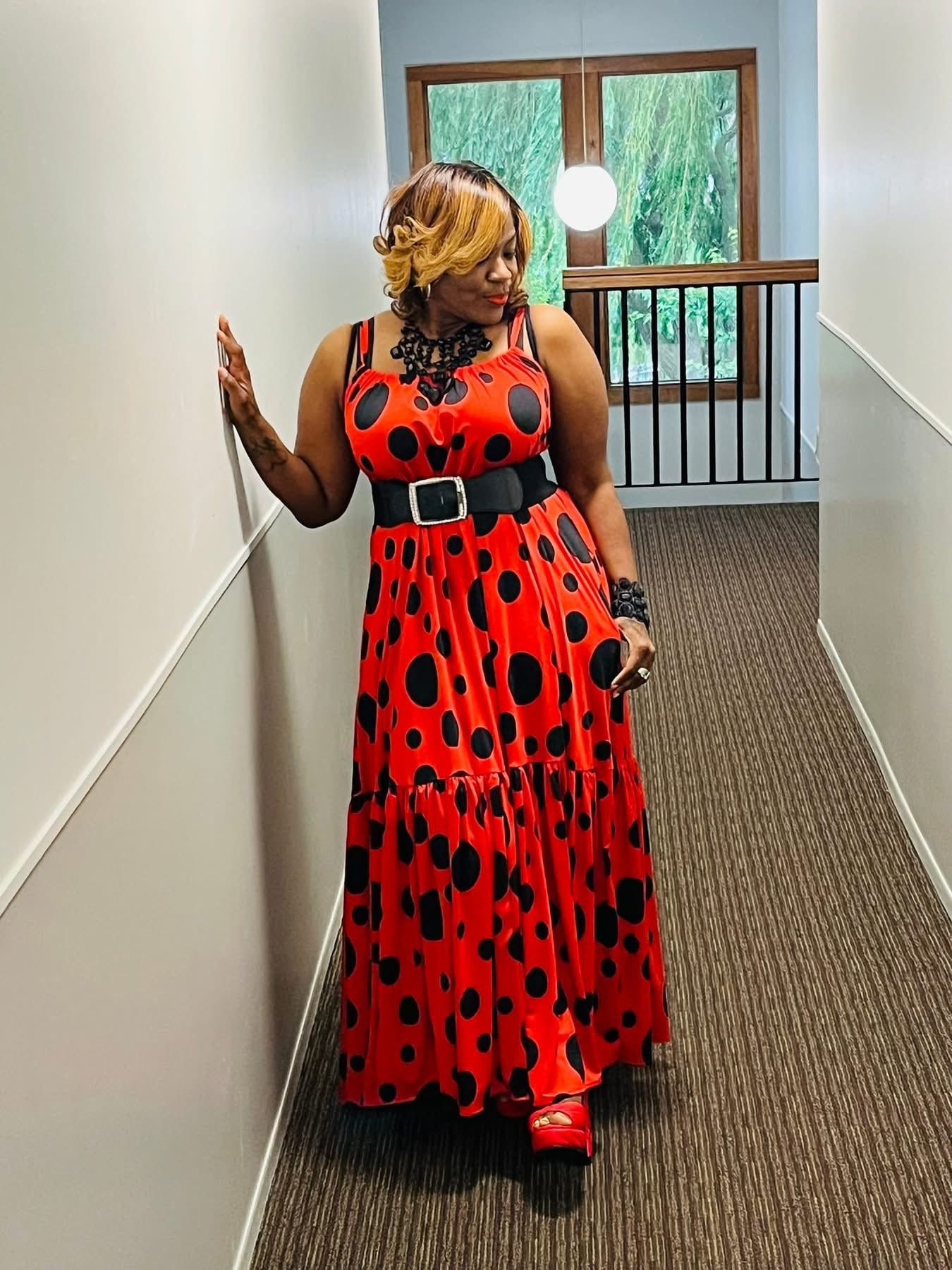 I Spotted You Red Maxi Dress