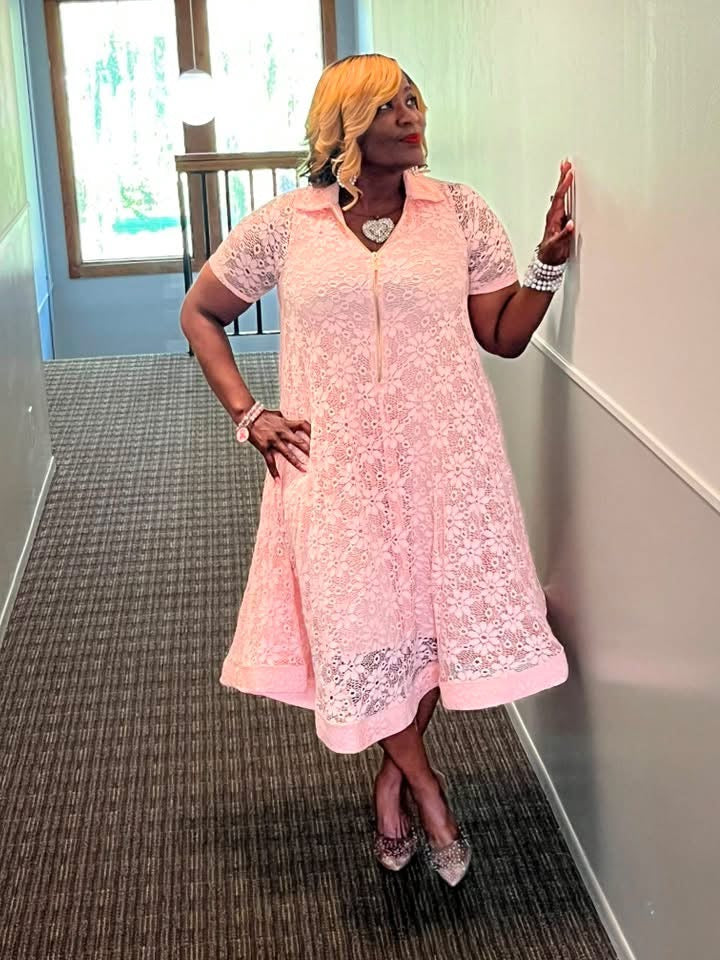 Simply Eloquent Pink Dress