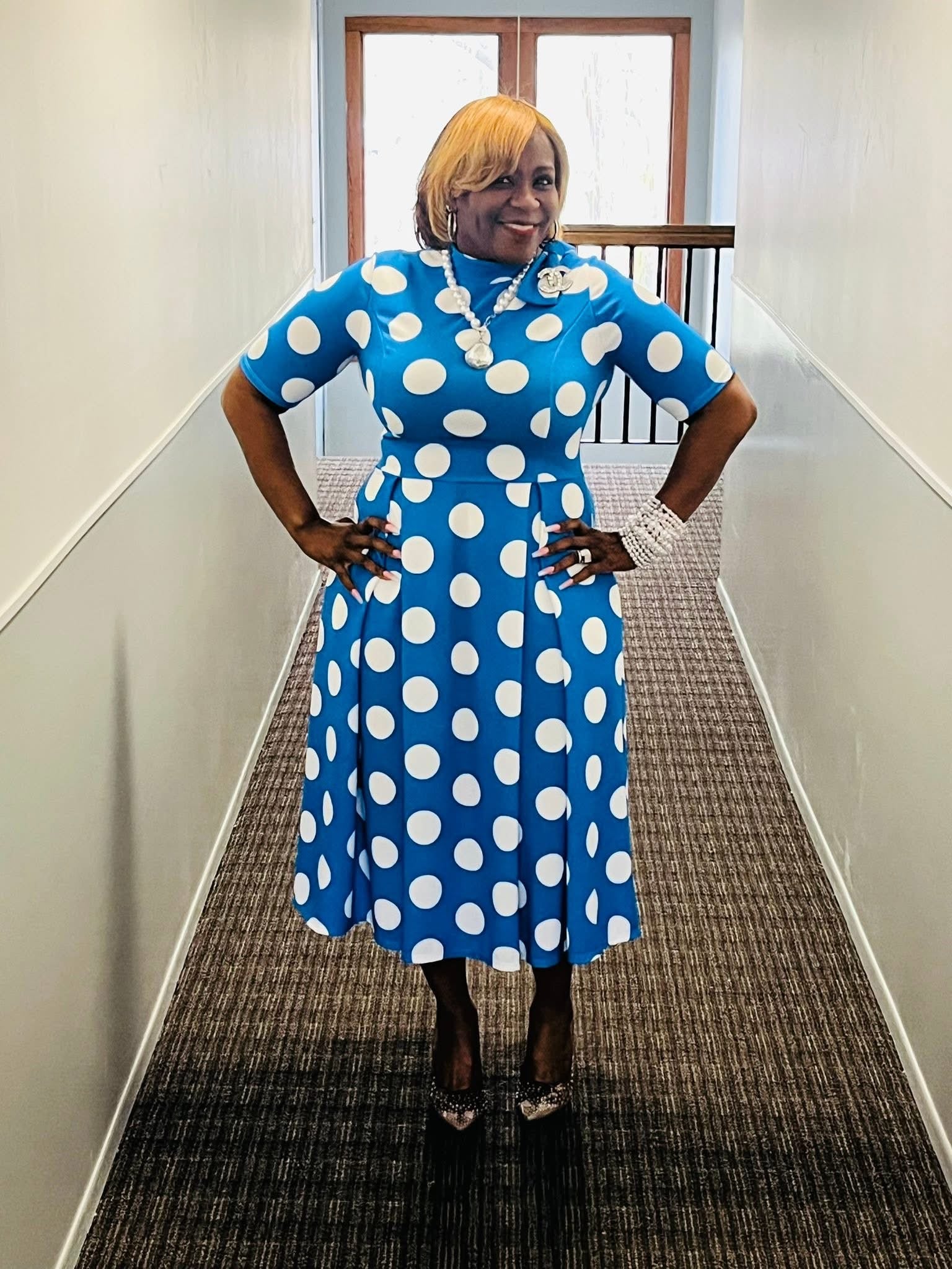 You’ve Been Spotted Blue Dress