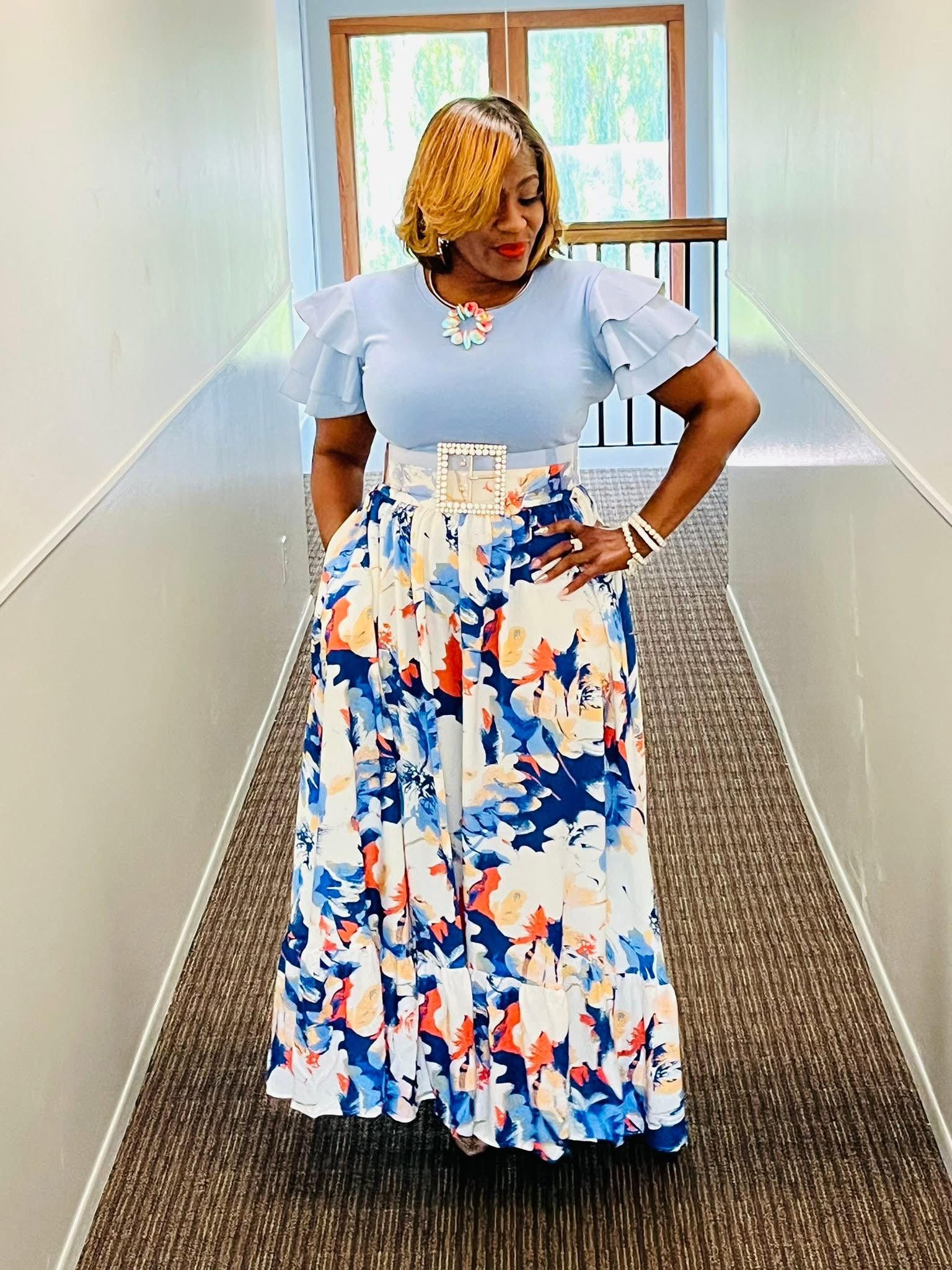 Summer Love Blue Skirt