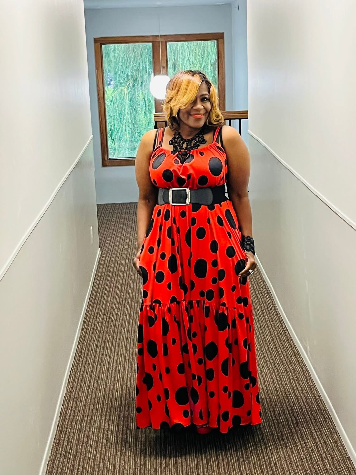 I Spotted You Red Maxi Dress