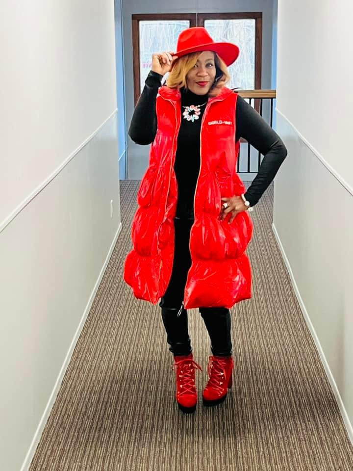 Red Puffer Vest