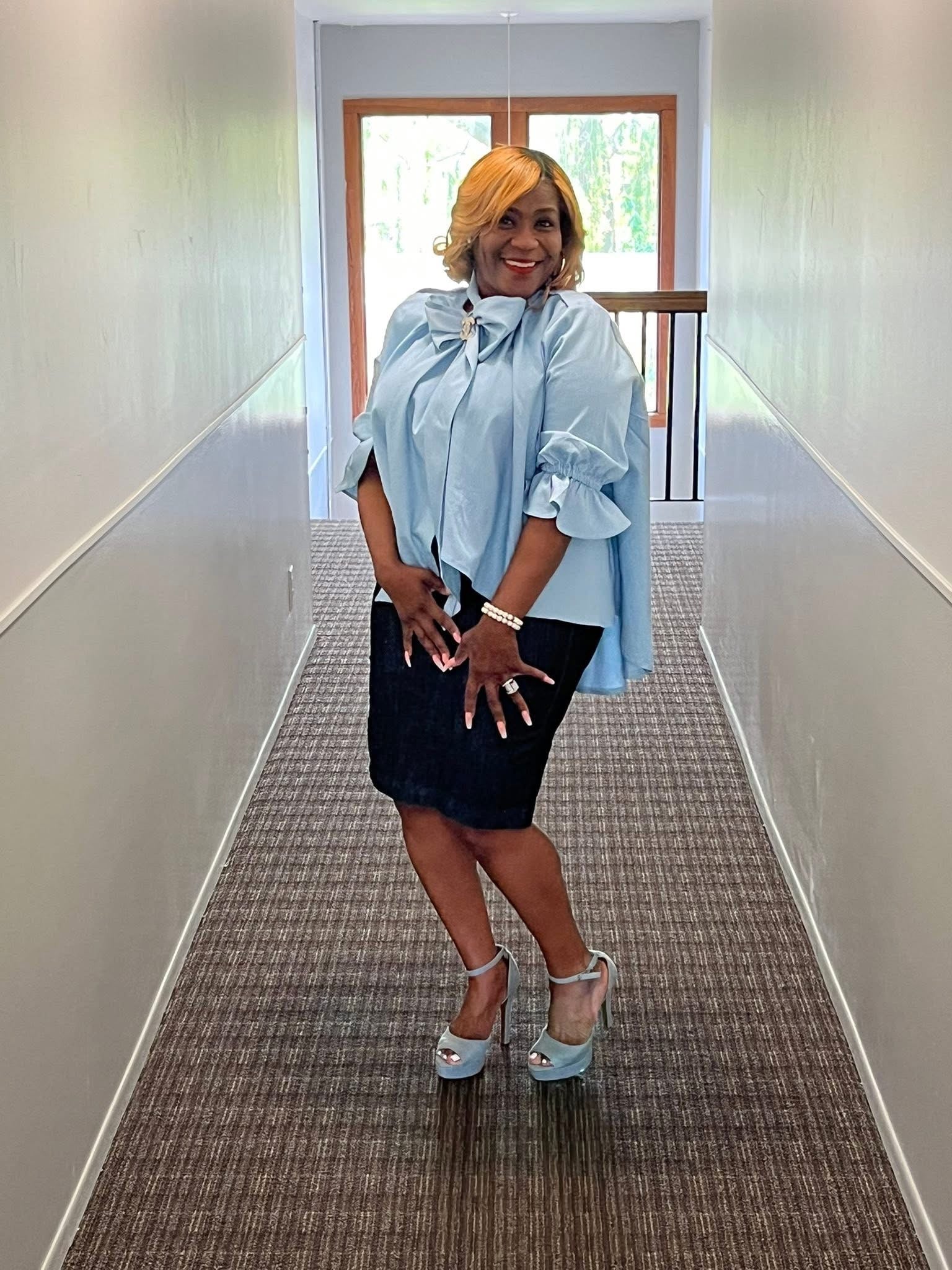 Denim Bluez Blouse