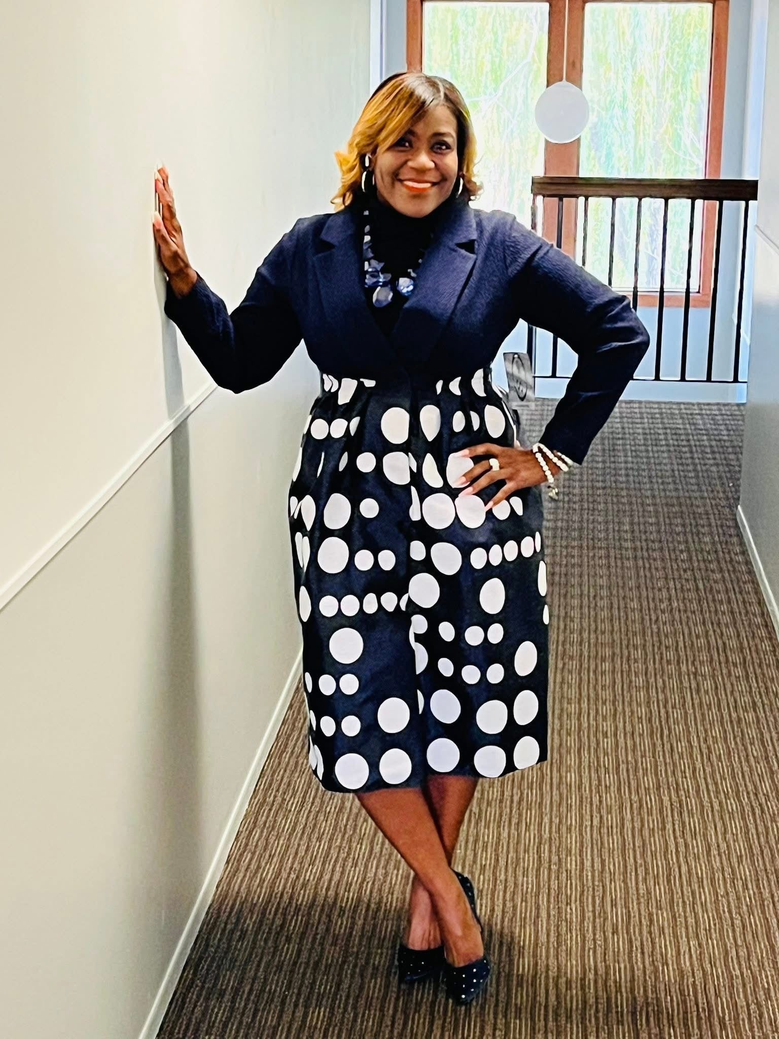 Samuel Dong Navy Dress