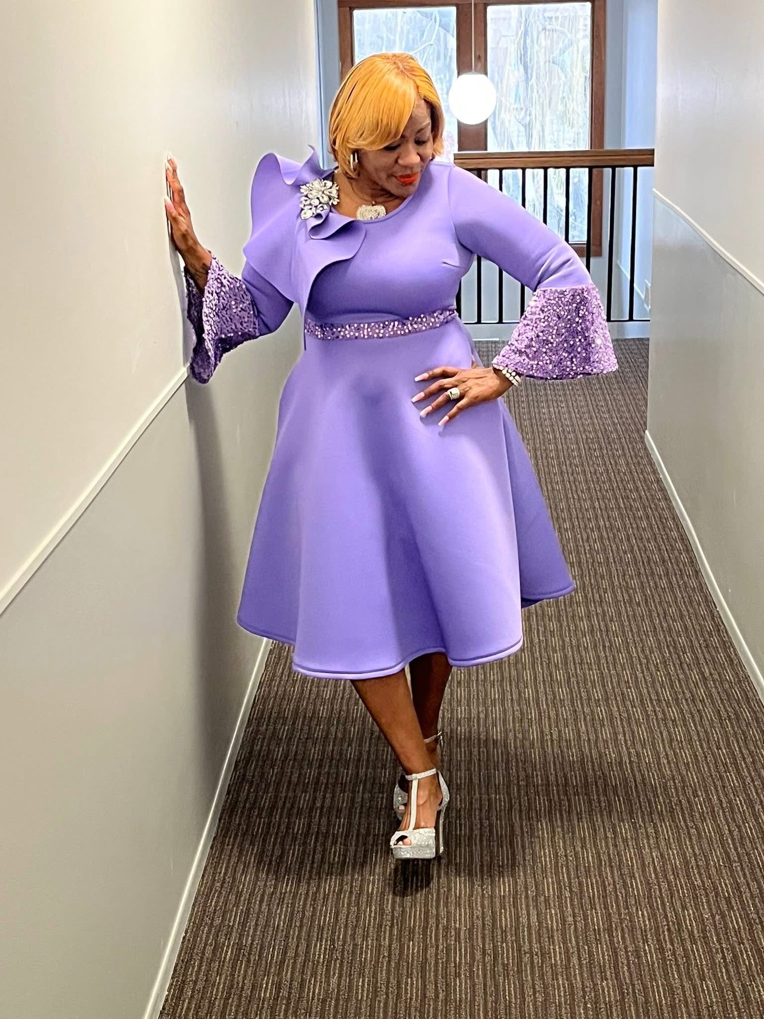 Vibrant Viola Dress