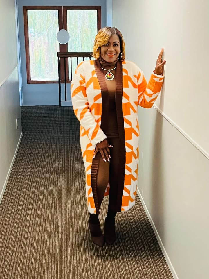 Orange Delight Cardigan