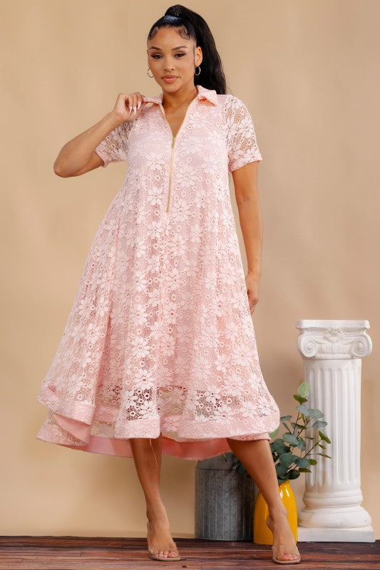 Simply Eloquent Pink Dress