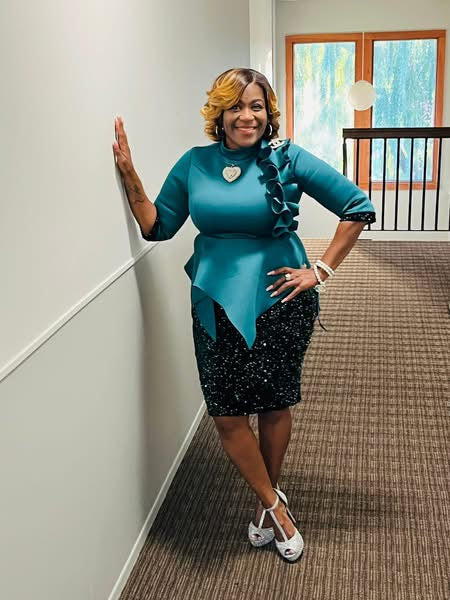 Blinging In the holidays Green Dress