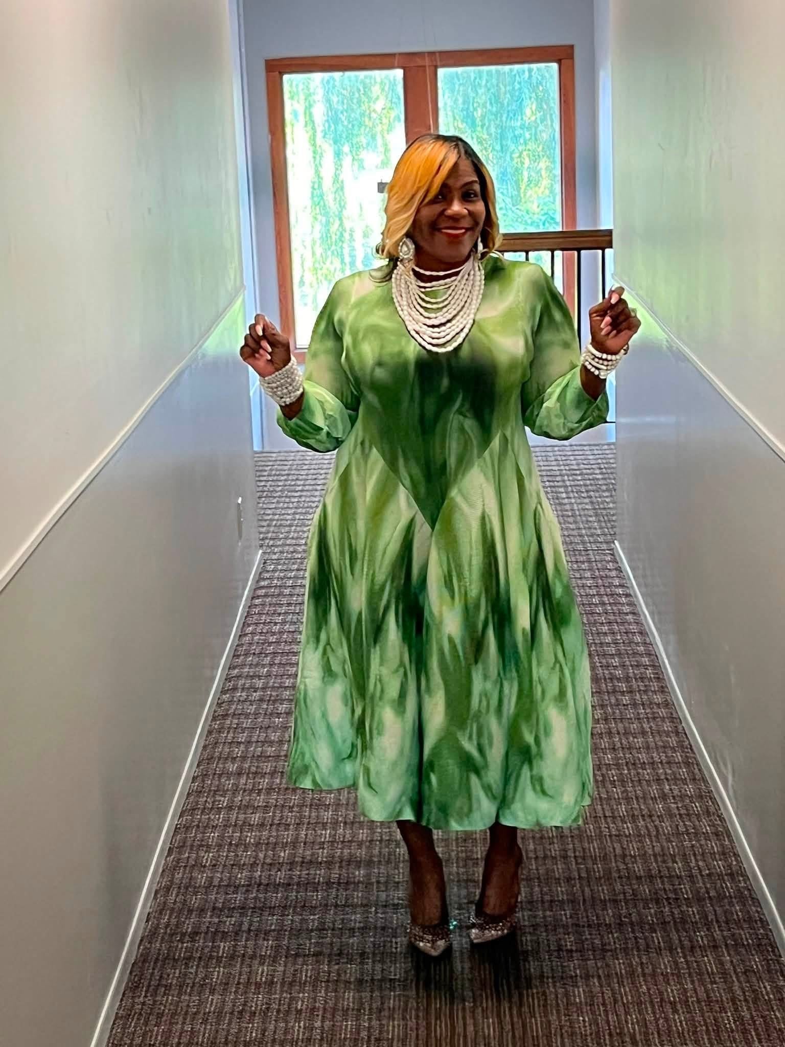 Green Mix Dress