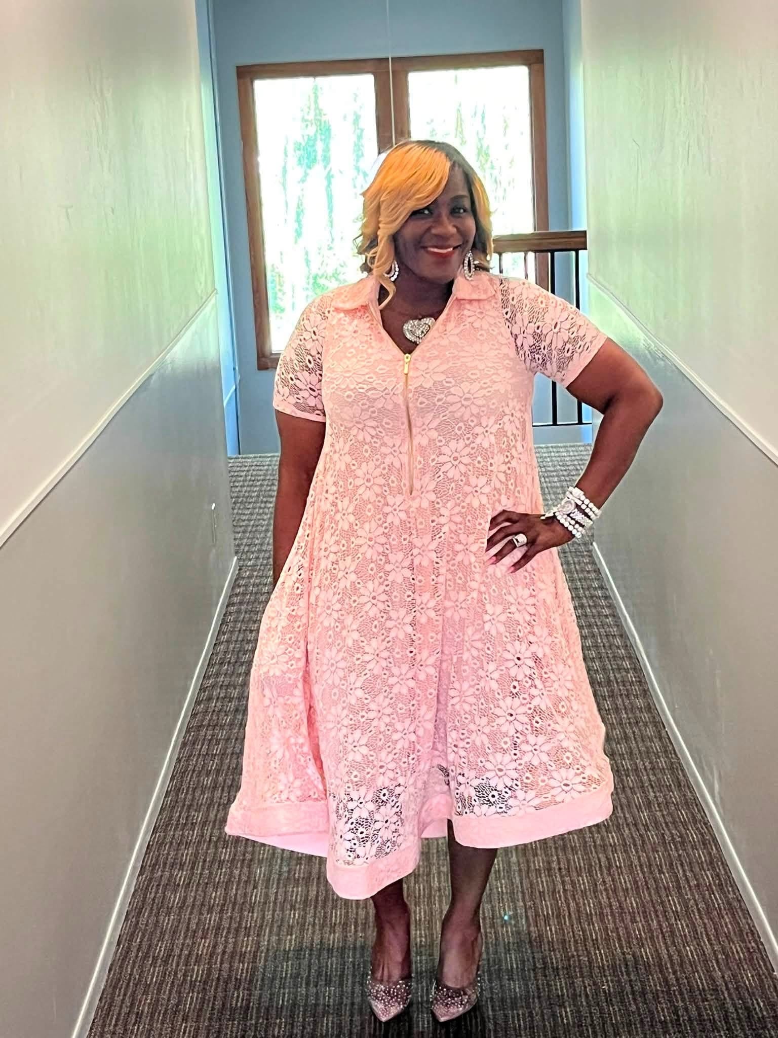 Simply Eloquent Pink Dress