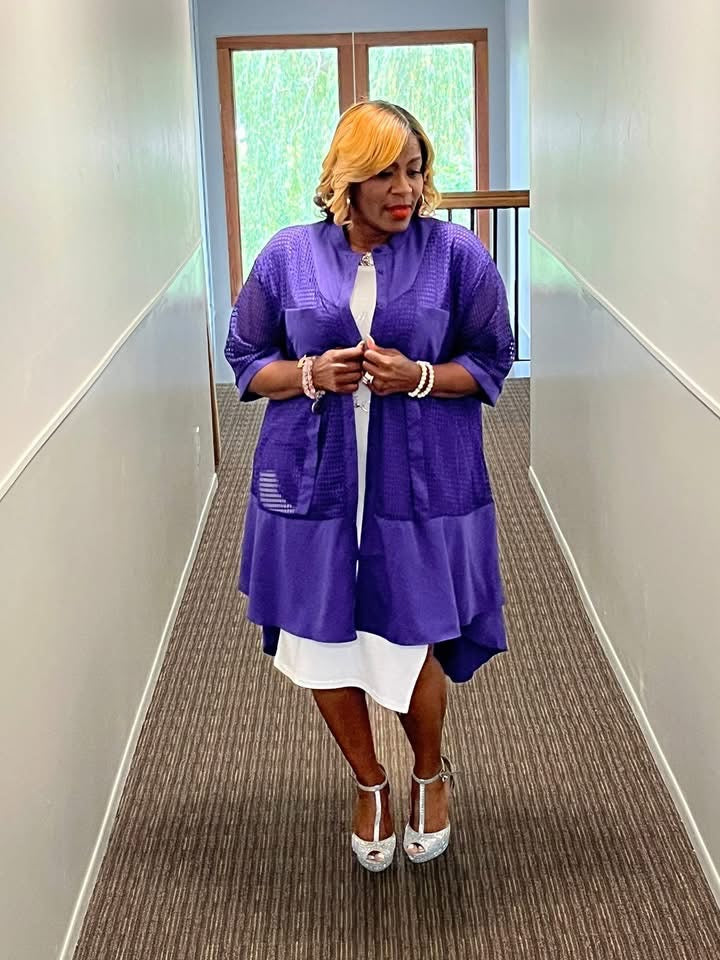 Majestic Purple Hi Lo Blouse