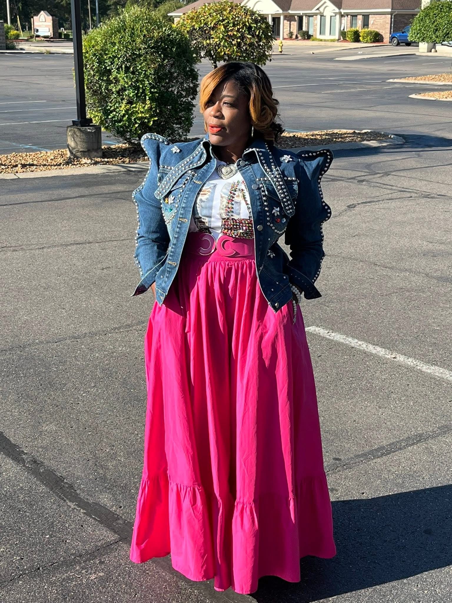 Denim and Studs Jacket