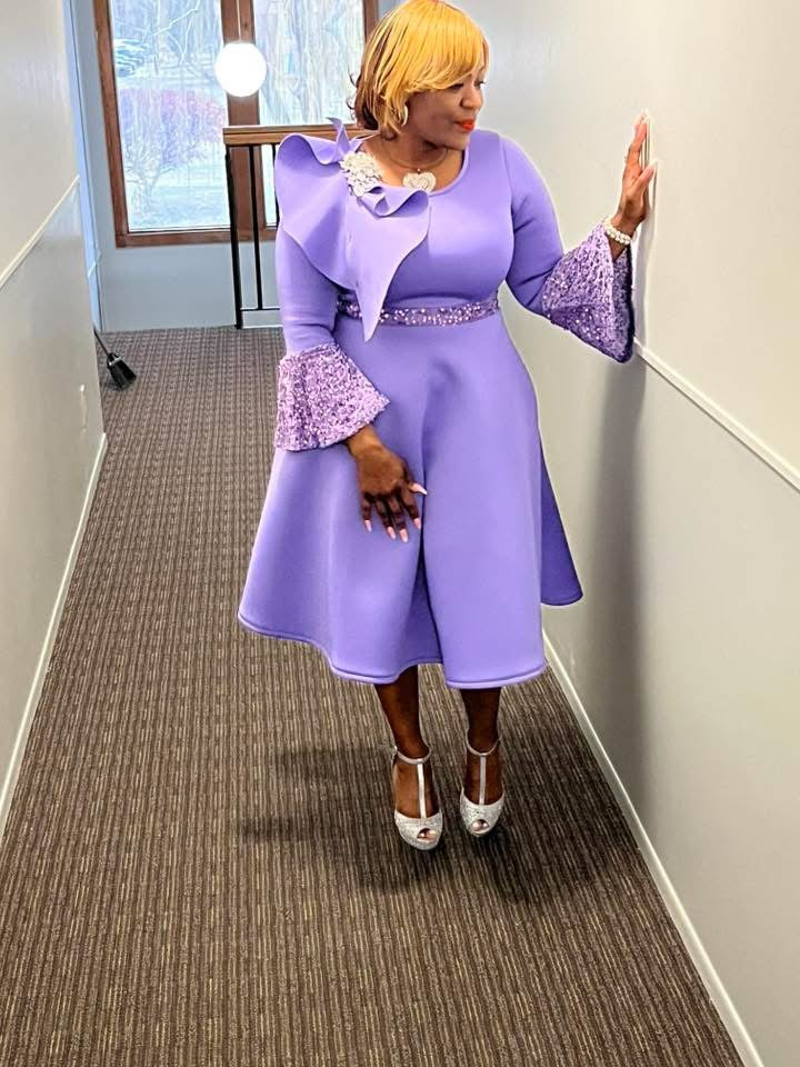 Vibrant Viola Dress