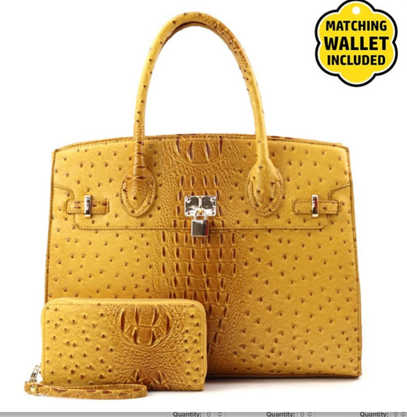 Candice Yellow Handbag Set