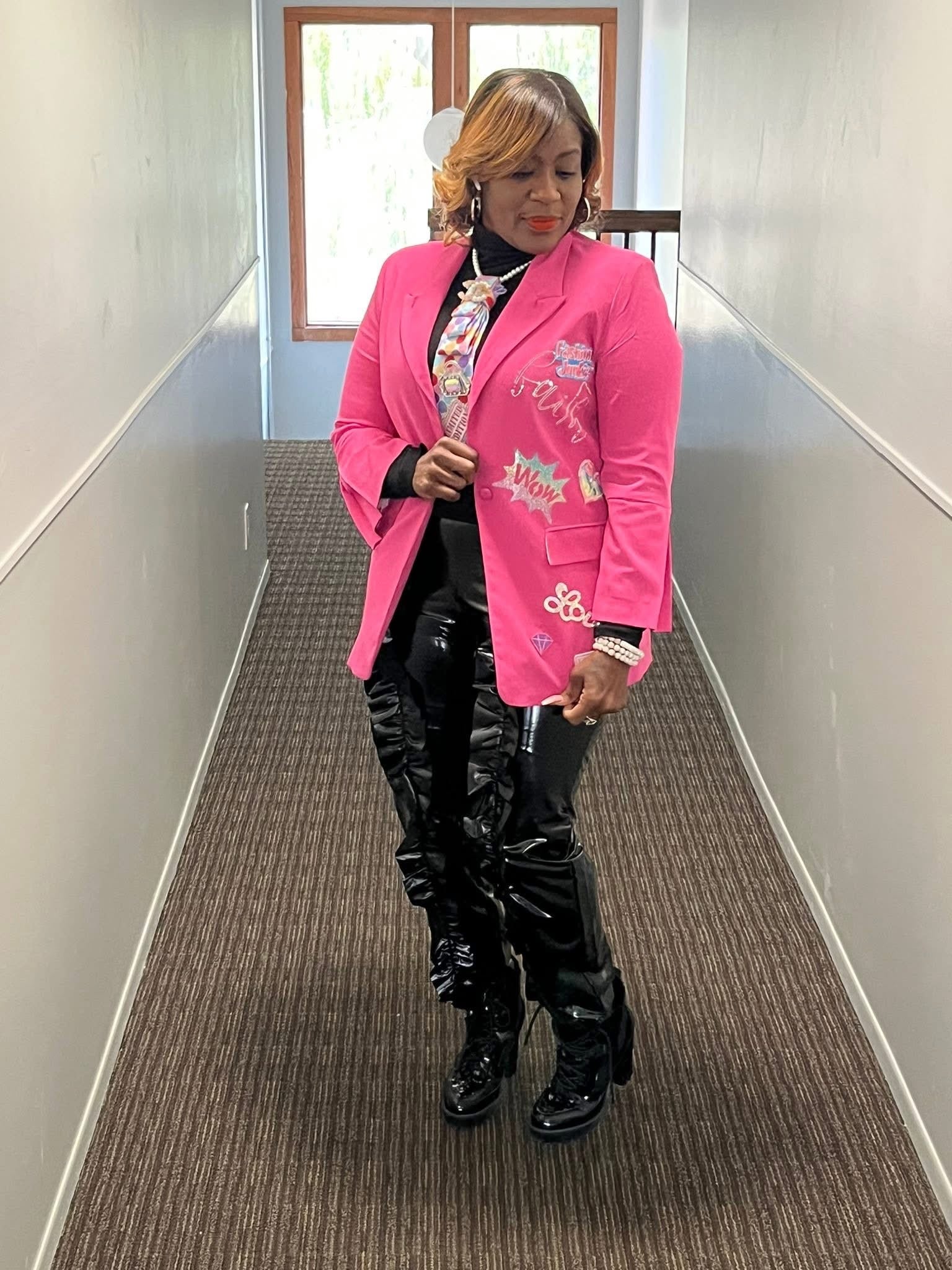 Custom Pink Blazer