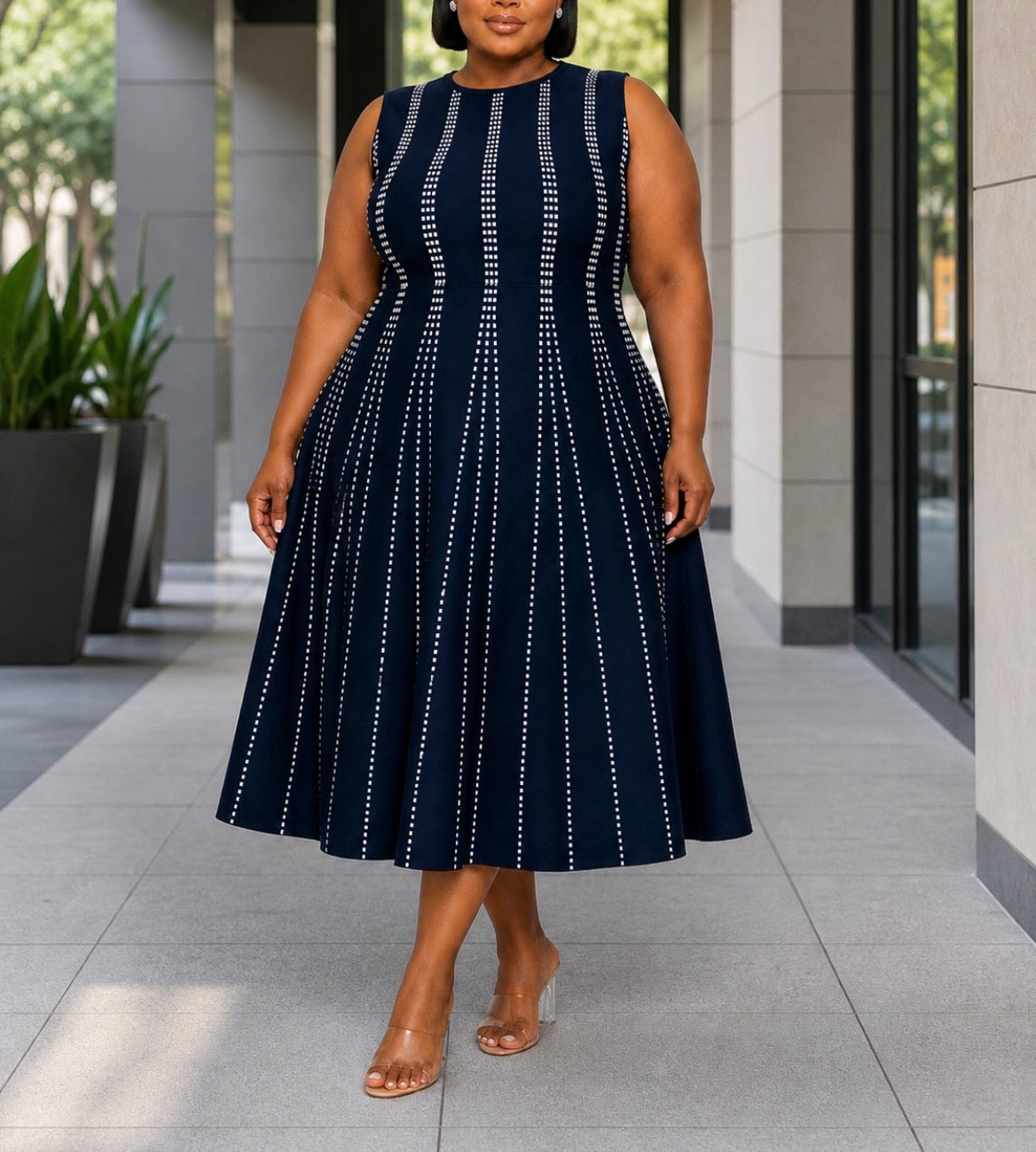 Nicola Navy Dress