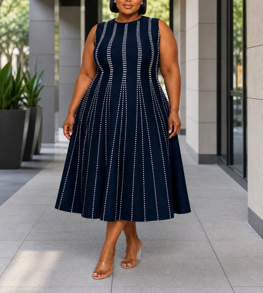Nicola Navy Dress
