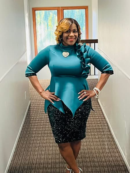 Blinging In the holidays Green Dress