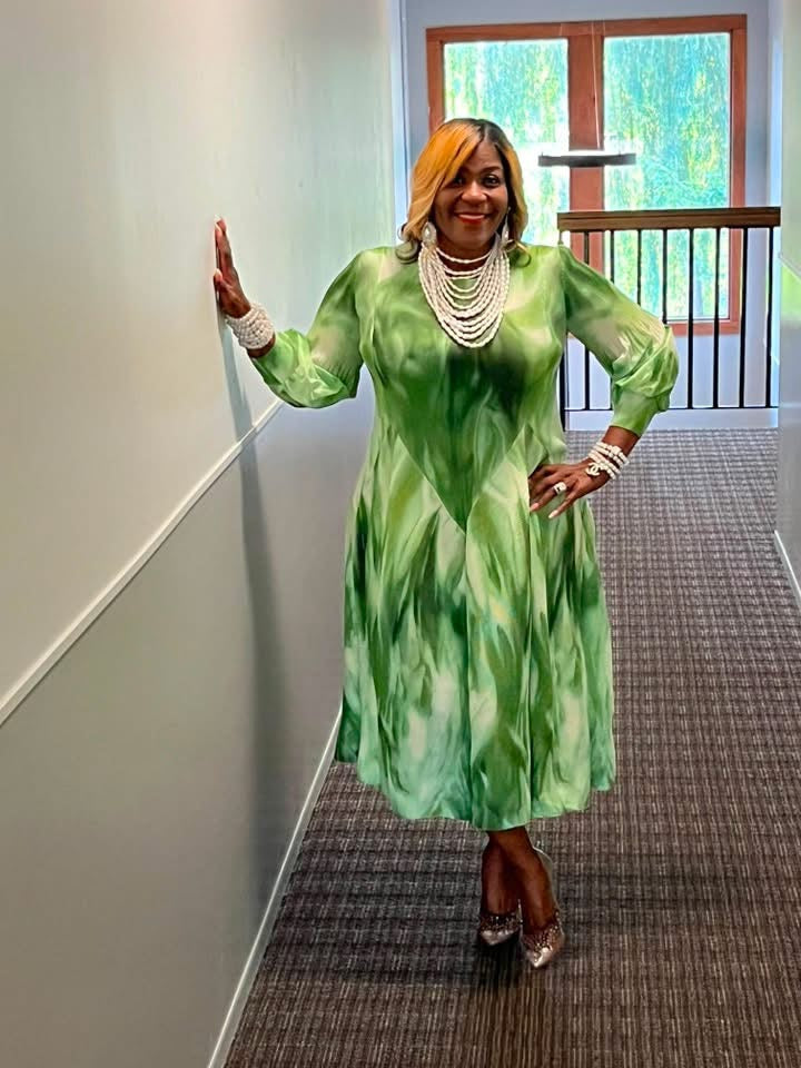 Green Mix Dress