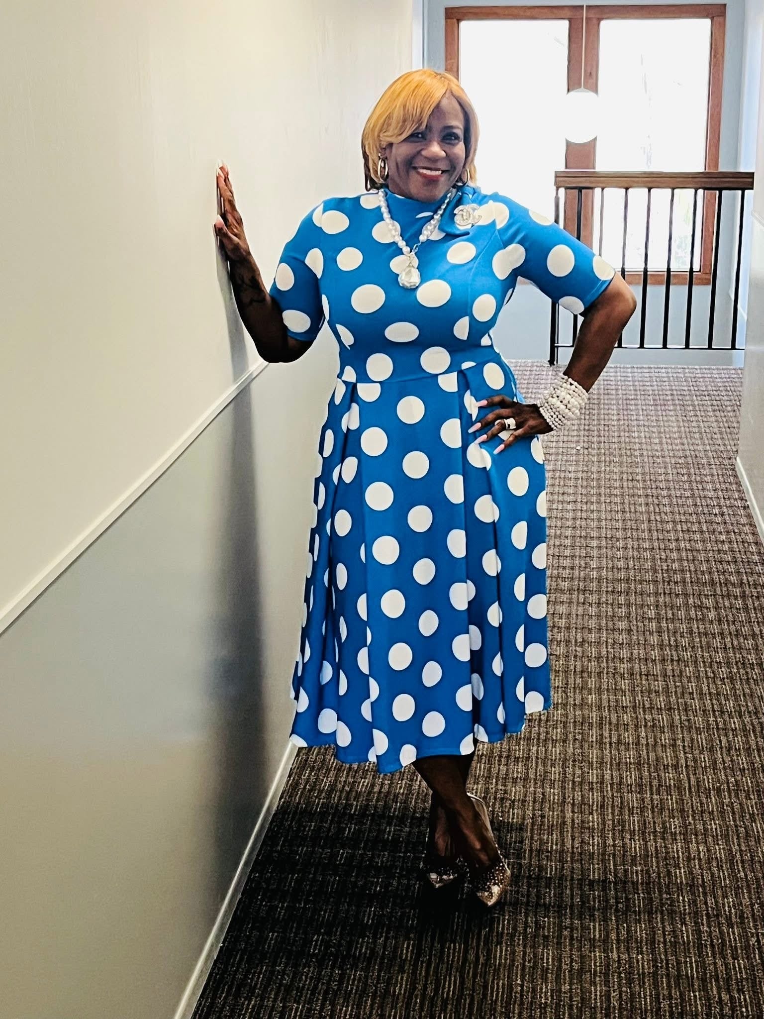 You’ve Been Spotted Blue Dress