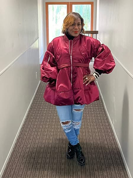 Jazzy Burgundy Jacket