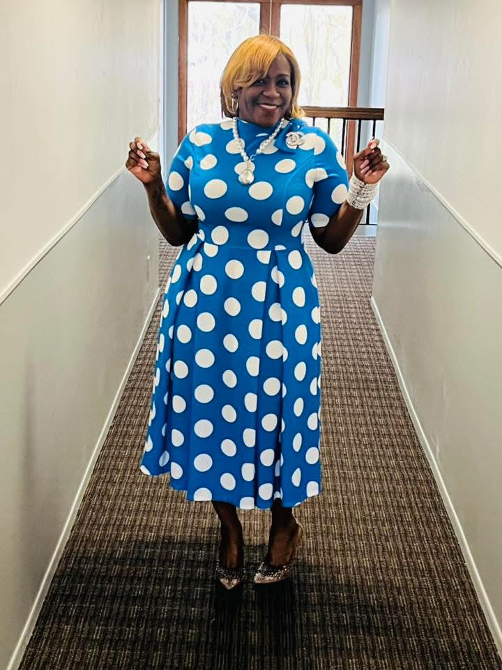 You’ve Been Spotted Blue Dress