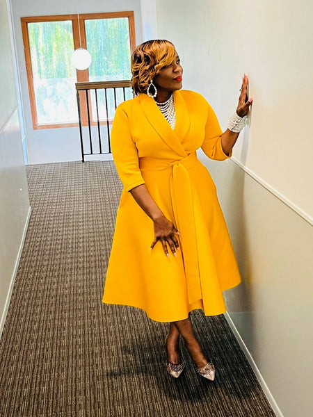 So Classy Mustard Dress