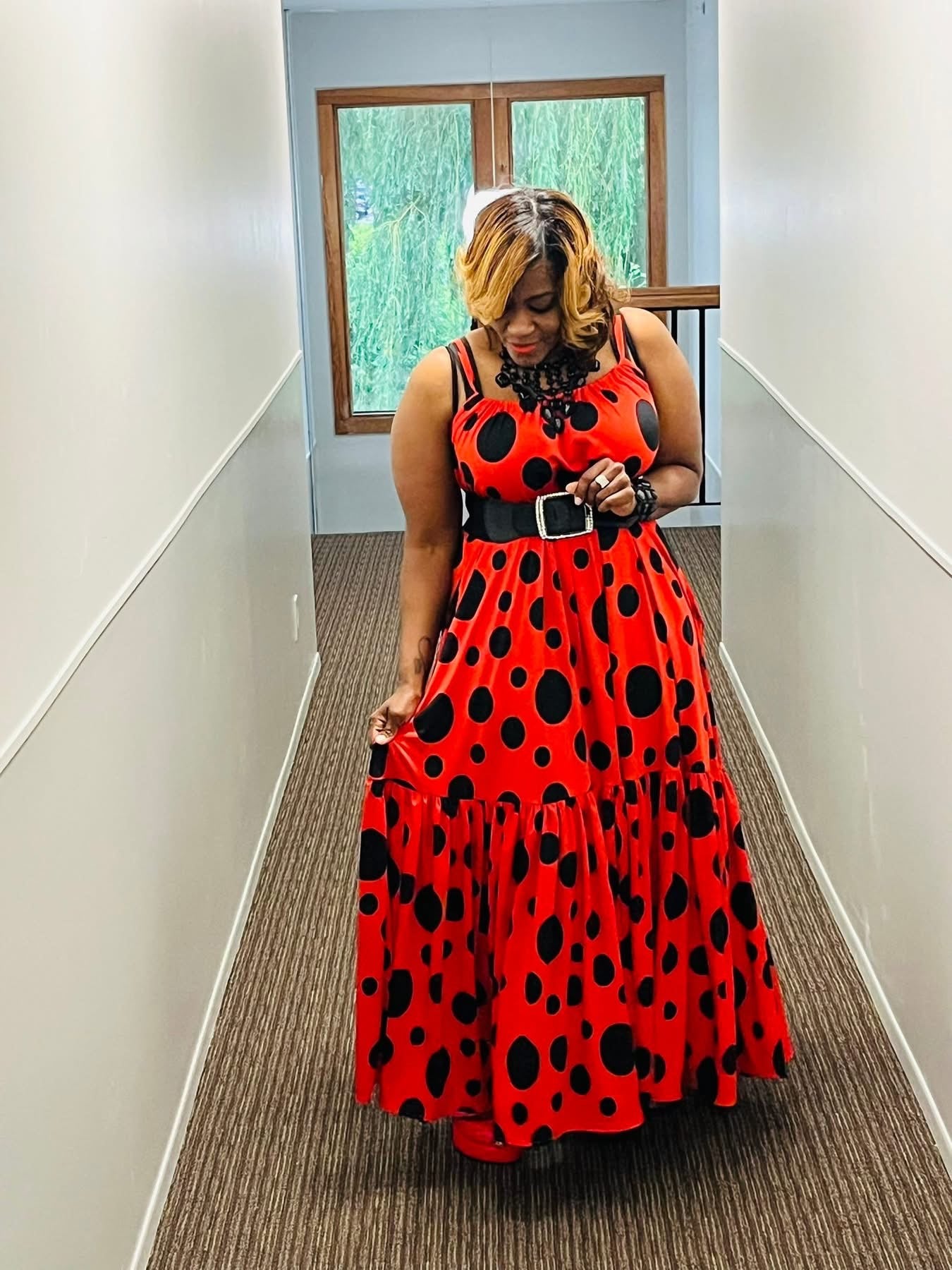 I Spotted You Red Maxi Dress