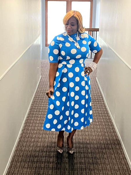 You’ve Been Spotted Blue Dress