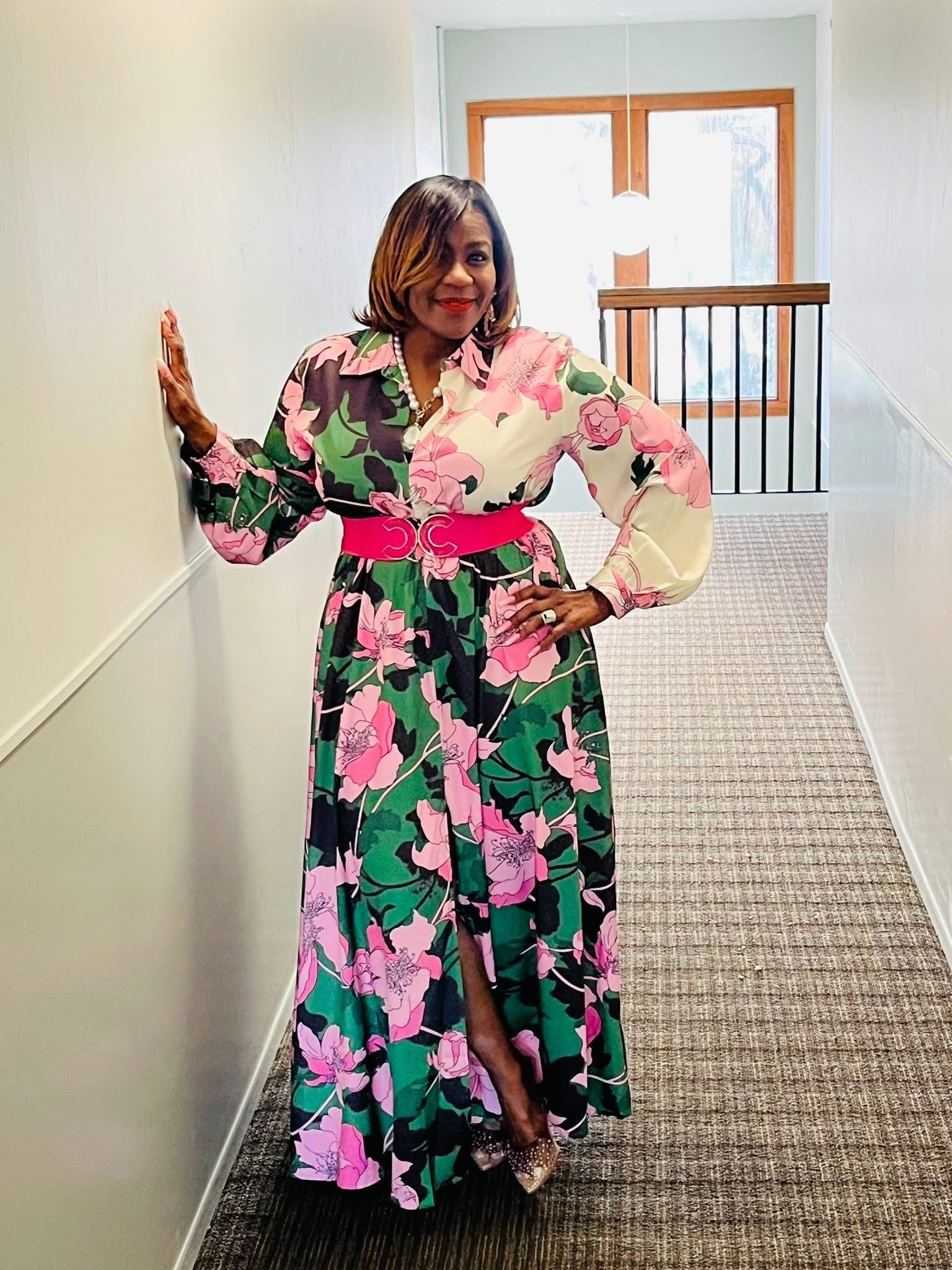 Flowers In The Spring Maxi Dress