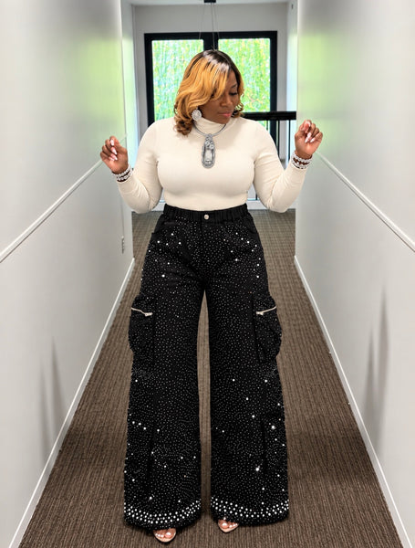 Glitz and Glam Black Jeans