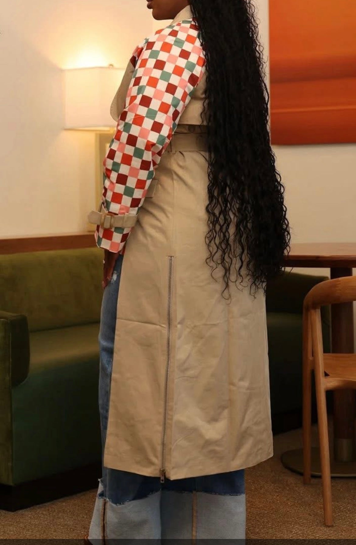 Patterns Khaki Jacket